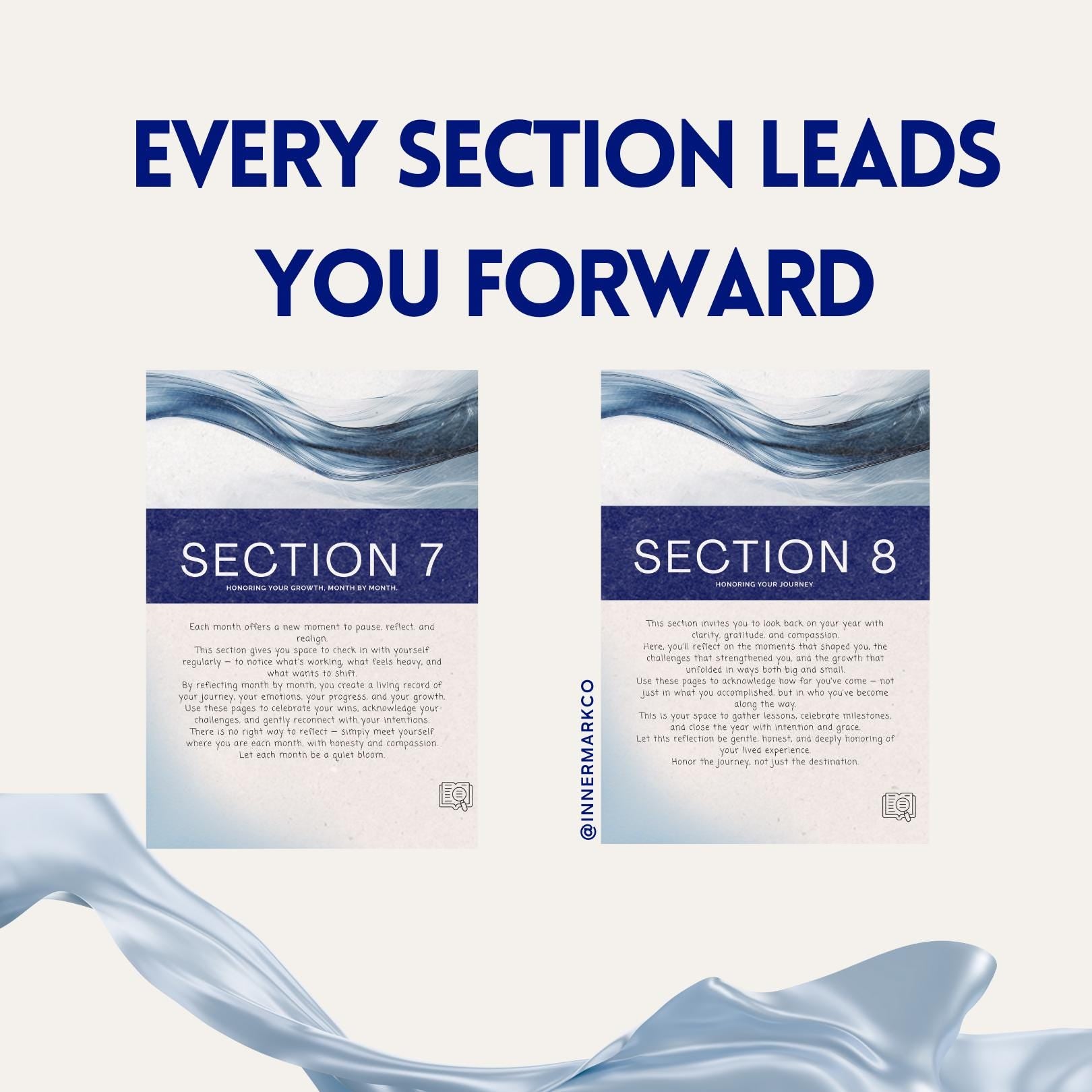 New Year Goal Setting Journal | Self Reflection Workbook (Digital Download)