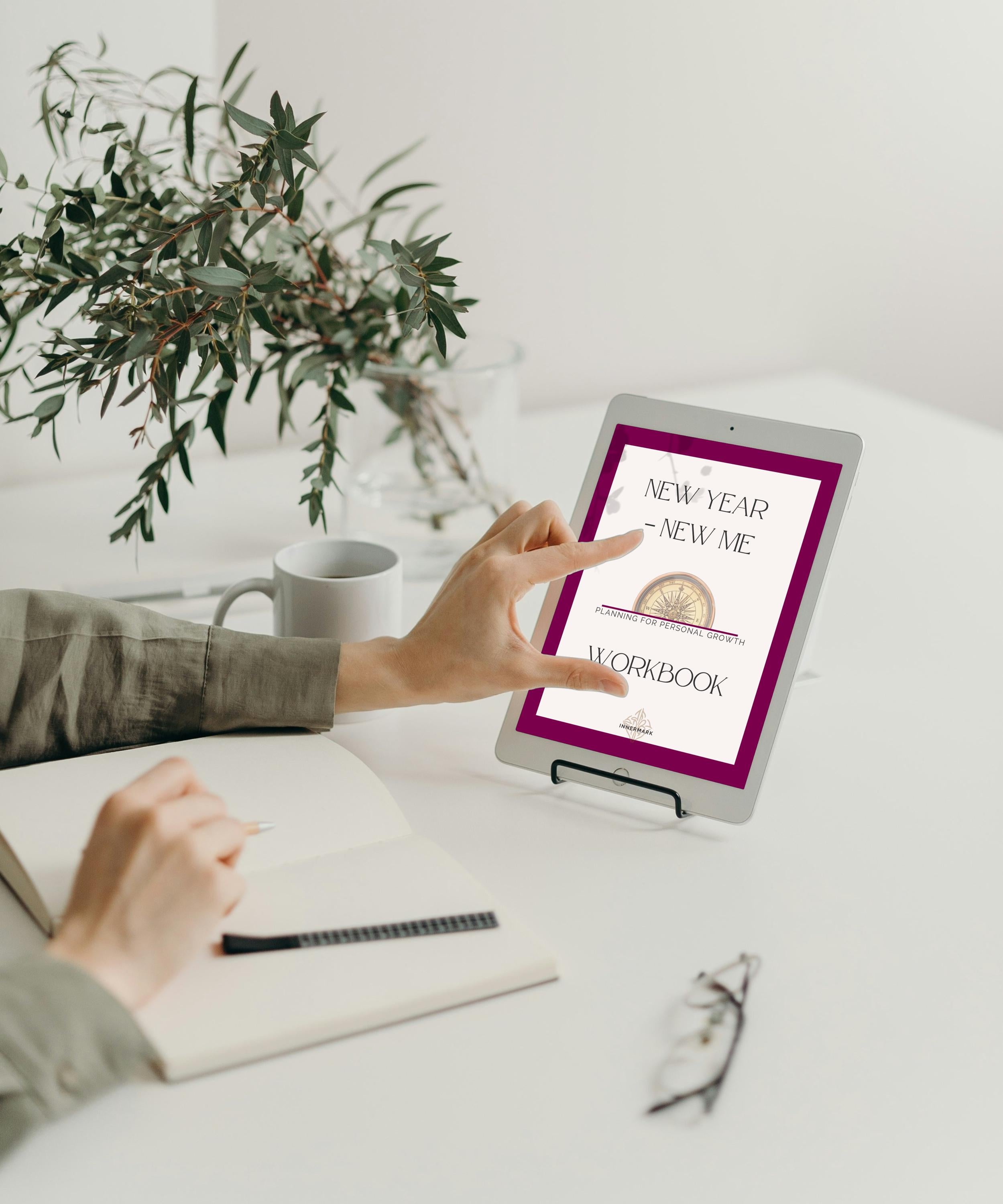 Goal Setting Journal | Letter Size, A4 | Guided Planner for Self Discovery & Mindful Living